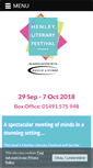 Mobile Screenshot of henleyliteraryfestival.co.uk